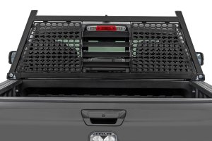Ram 1500 Headache Rack - Rough Country - Dual Molle Panels - Gloss Black - '19-'26